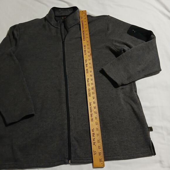Northwest Territory Men's 3XLT Full-Zip Grey Polar Fleece Jacket Sleeve-Pocket - Picture 11 of 14